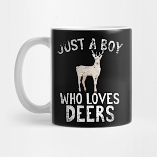 Just A Boy Who Loves Deers Mug